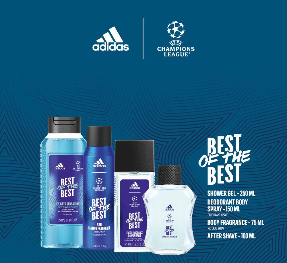 

Набор: гель для душа Adidas Men Uefa Viv, 100 мл