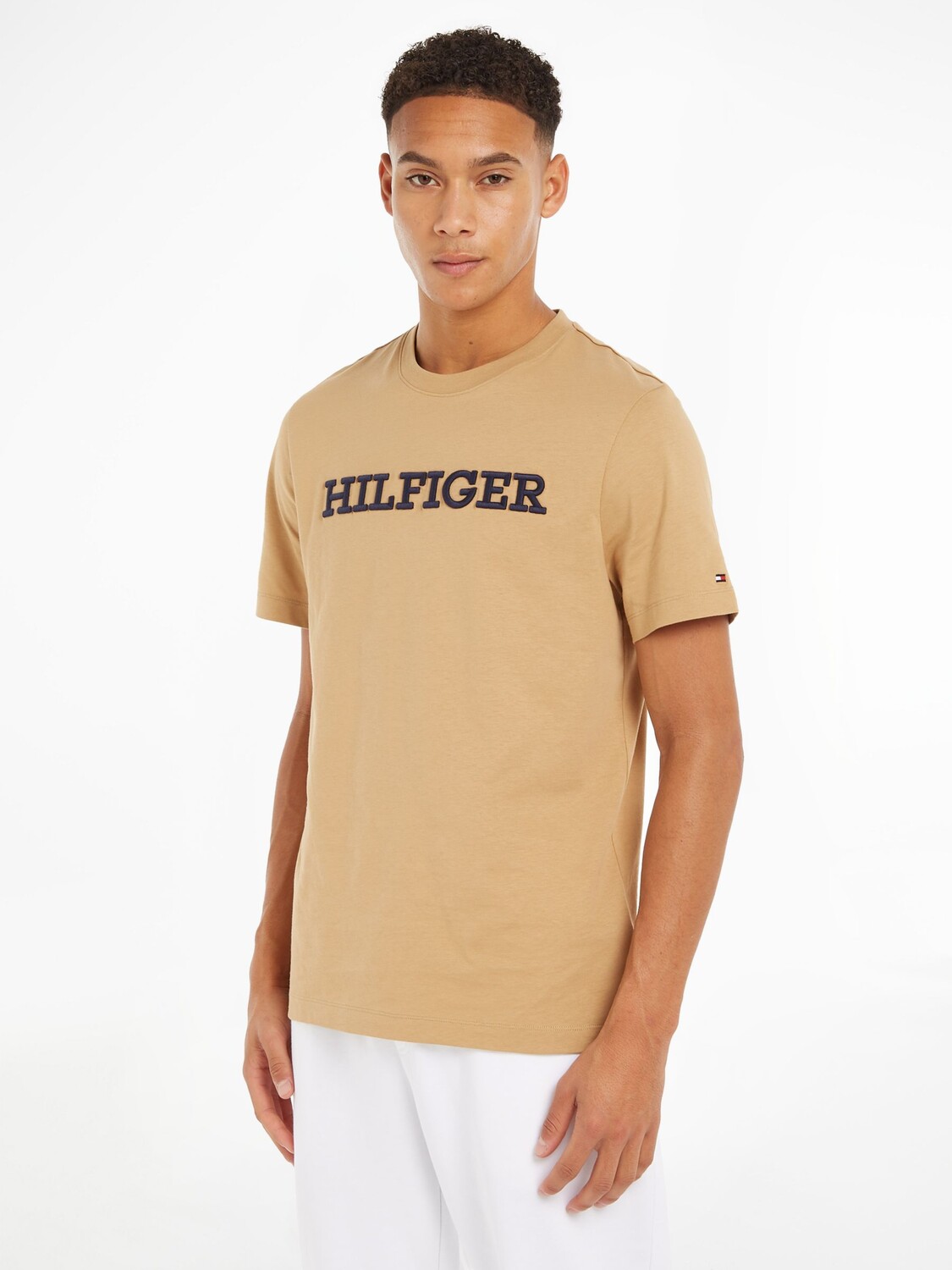 

Футболка с рисунком Tommy Hilfiger Monotype, классический хаки