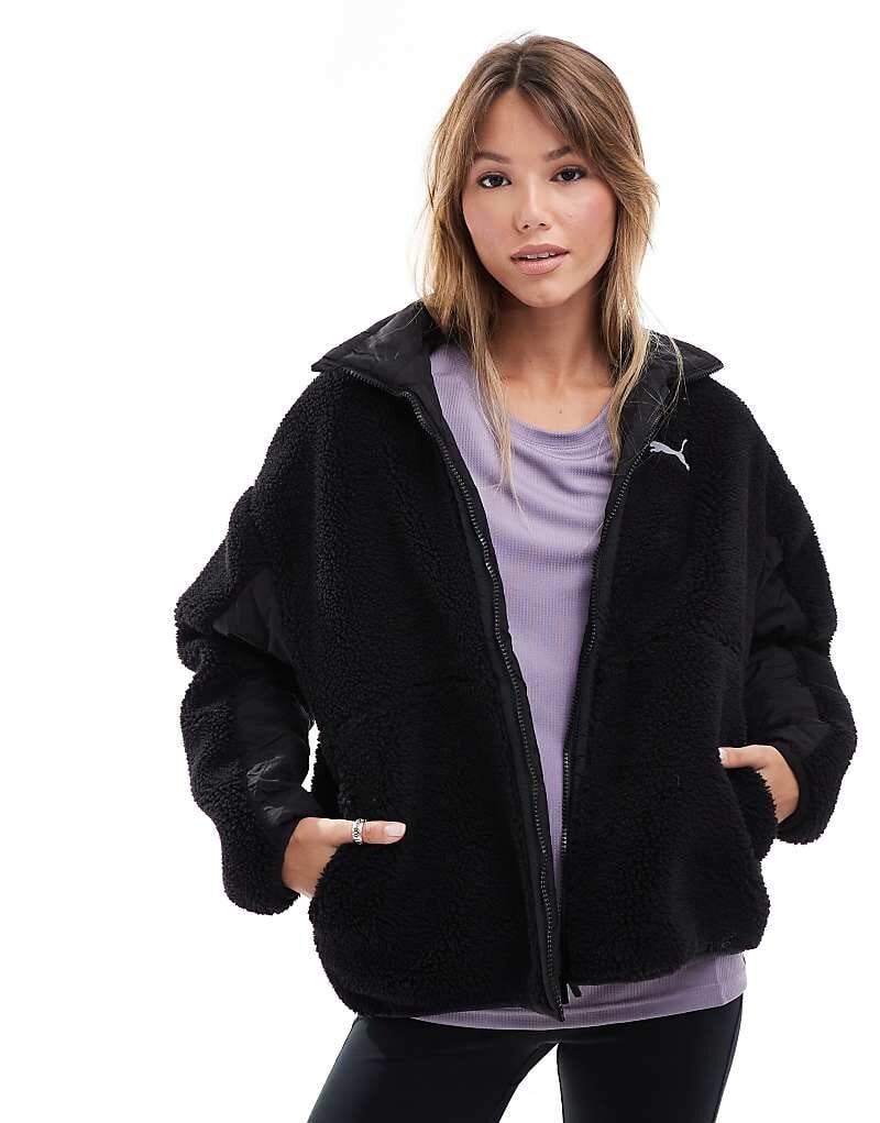 

Двусторонняя куртка из шерпы Puma черного цвета (пума)