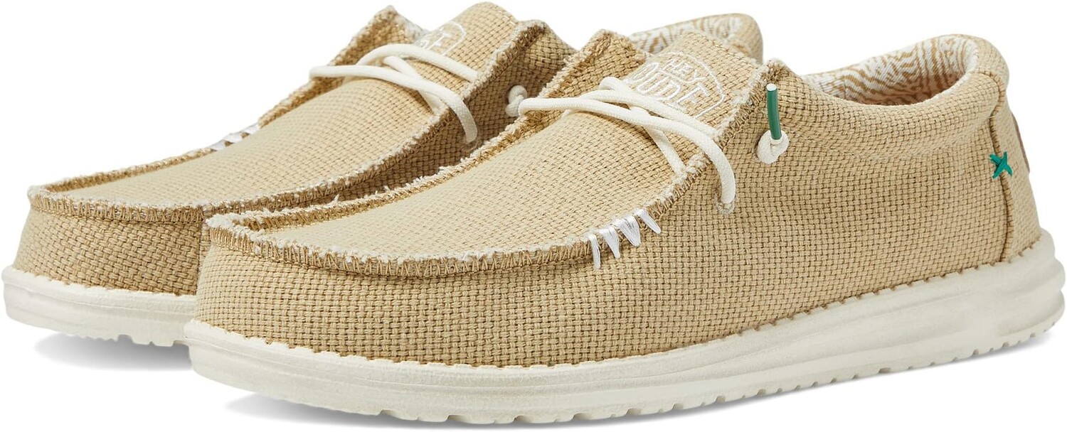

Кроссовки Wally Braided Slip-On Casual Shoes Hey Dude, песок