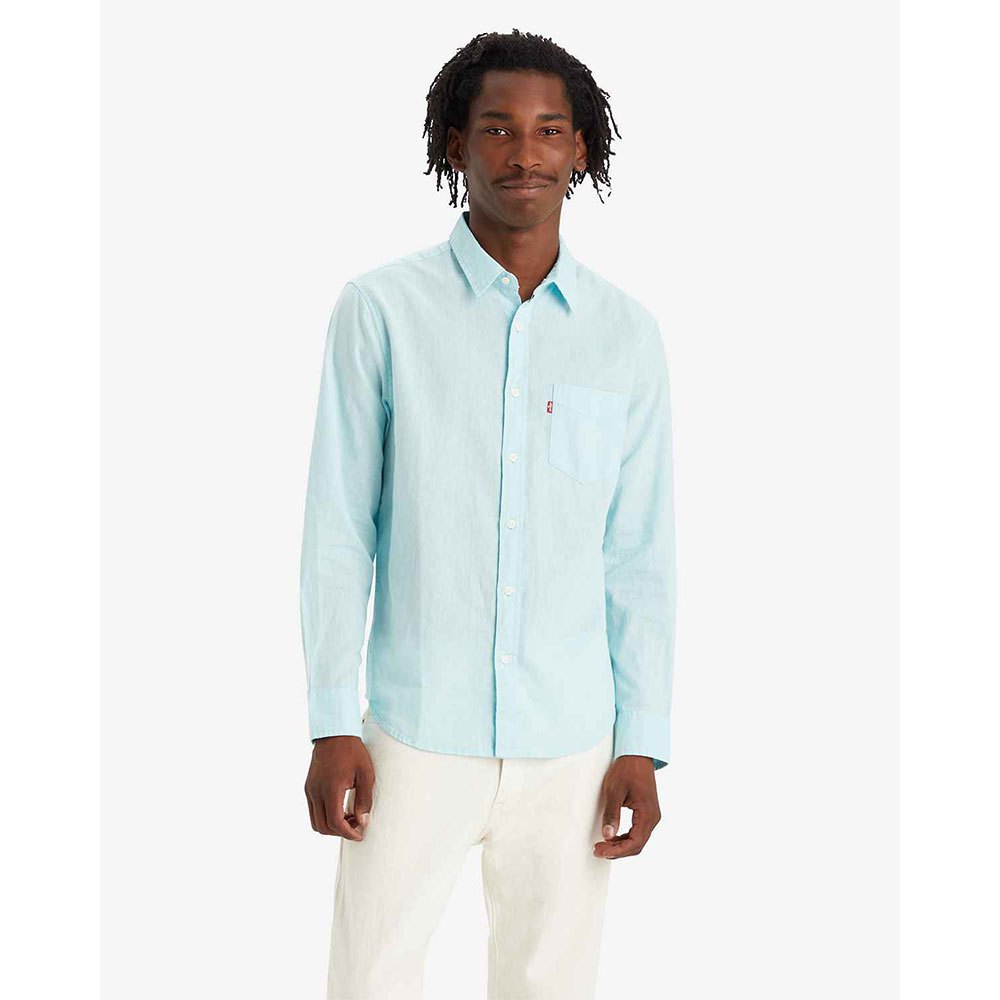 цена Рубашка с длинным рукавом Levi´s Classic 1 Pocket, синий