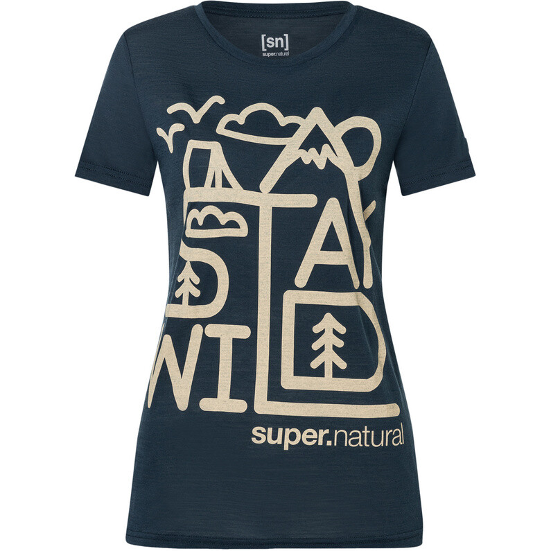 

Женская футболка Stay Wild Super.Natural, синий