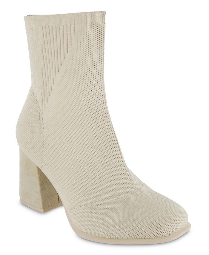 

Женские вязаные ботильоны без застежки на каблуке Pamina MIA, цвет Beige