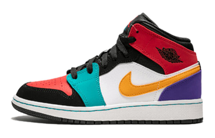 

Баскетбольные кроссовки Nike Air Jordan 1 Mid Bred разноцветные (GS)