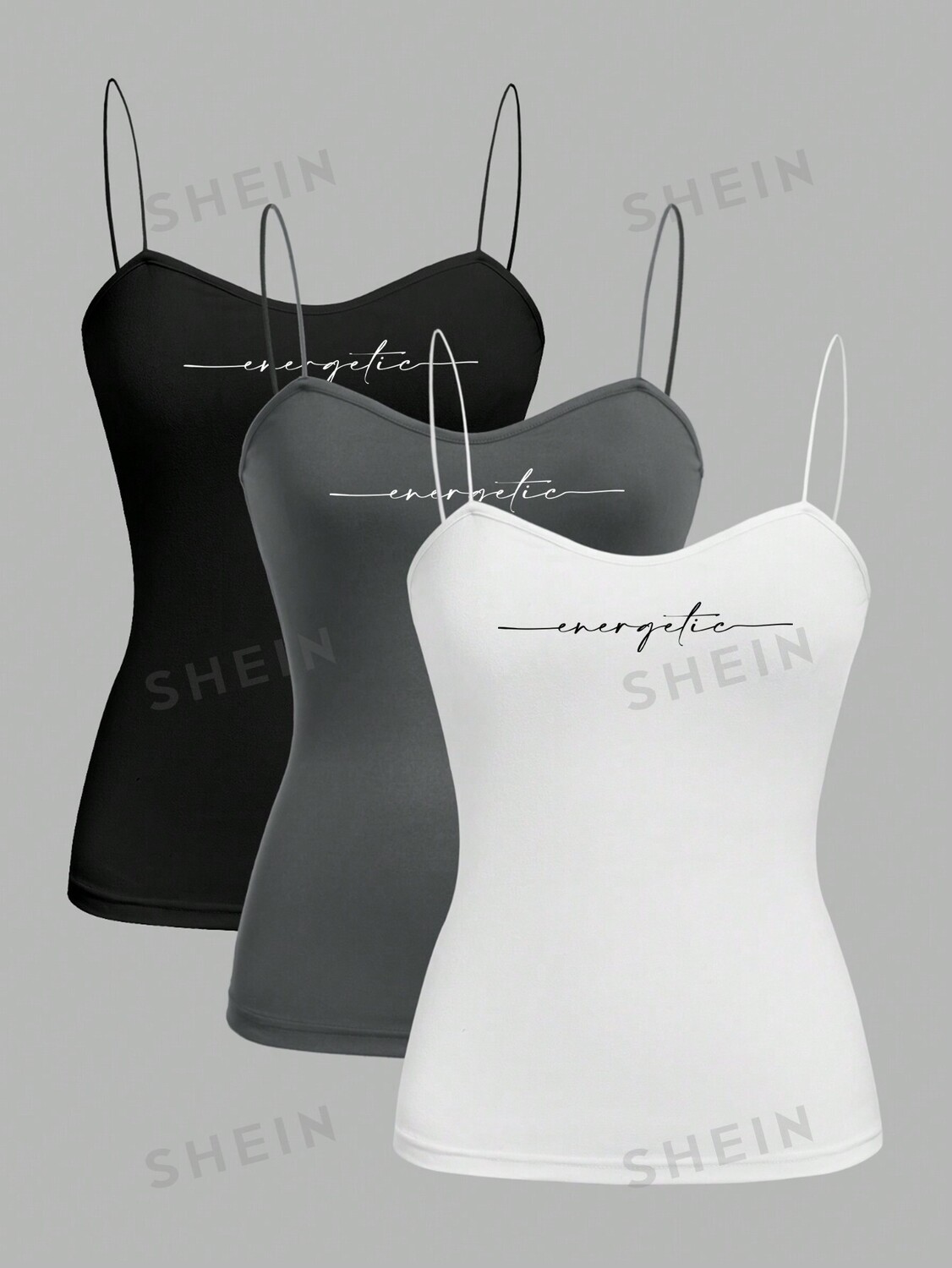 

Майка женская Shein Ezwear, 3 штуки
