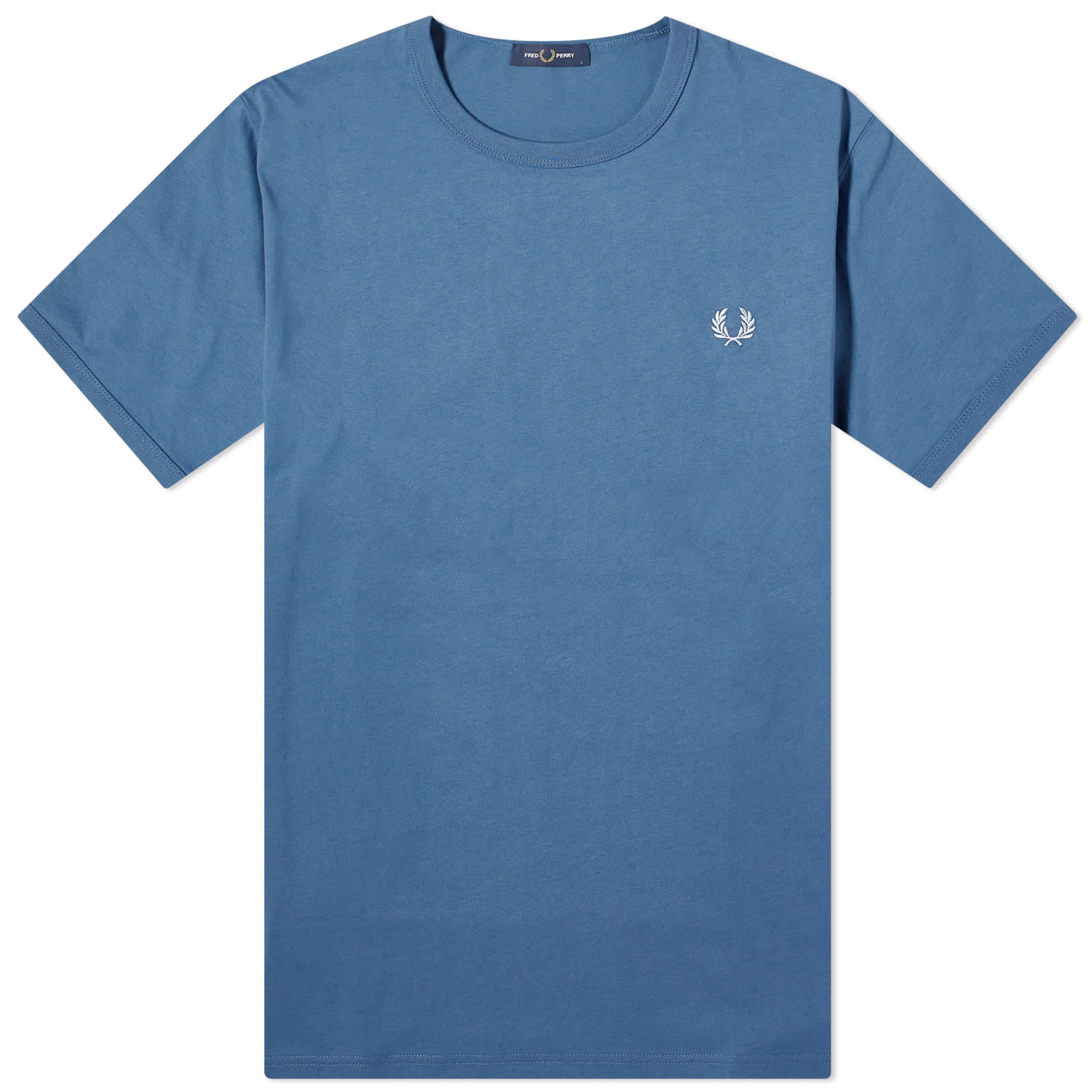 Футболка Fred Perry Ringer, темно-синий футболка fred perry с контрастной лентой и звонком