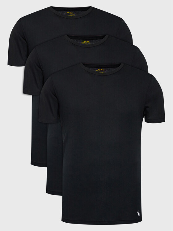 

Комплект из 3 футболок стандартного кроя Polo Ralph Lauren, черный