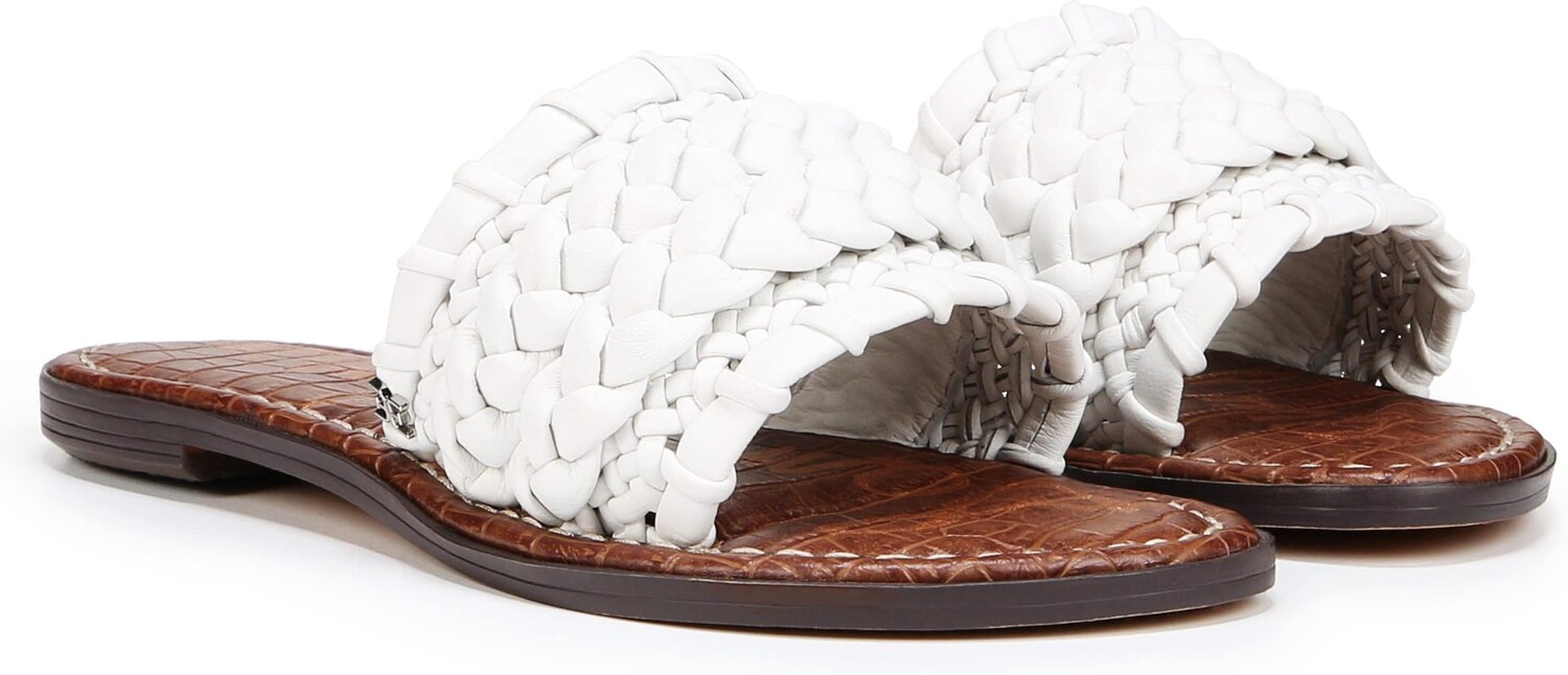

Сандалии на плоской подошве Giada Sam Edelman, ярко-белый
