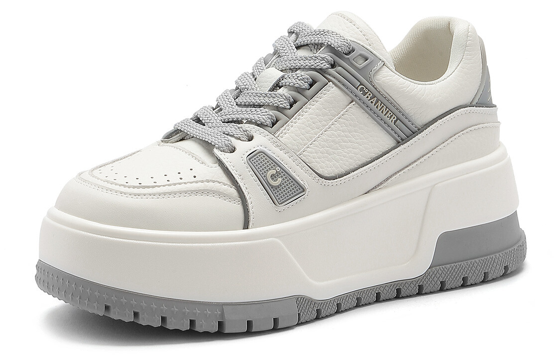 

Кроссовки C°BANNER Skateboarding Shoes Women's Low-top White, белый/серый