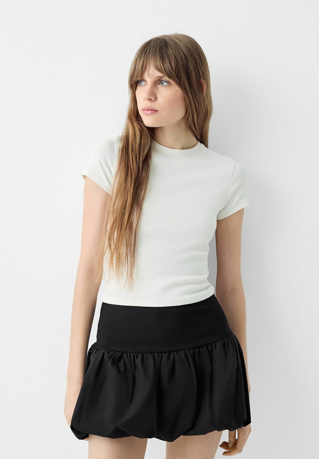 

Юбка BALLOON Bershka, цвет black