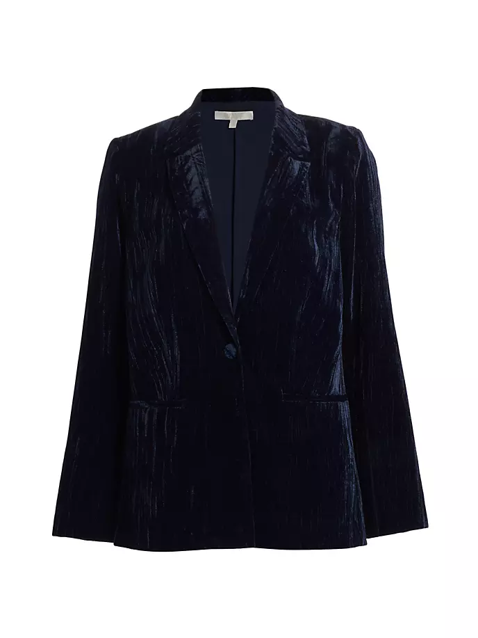 Бархатный вельветовый пиджак Goodwin Wayf, темно-синий цена и фото