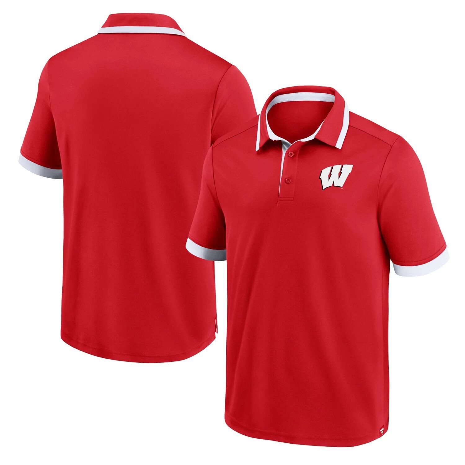 

Мужская футболка-поло с цветными блоками Red Wisconsin Badgers Fanatics