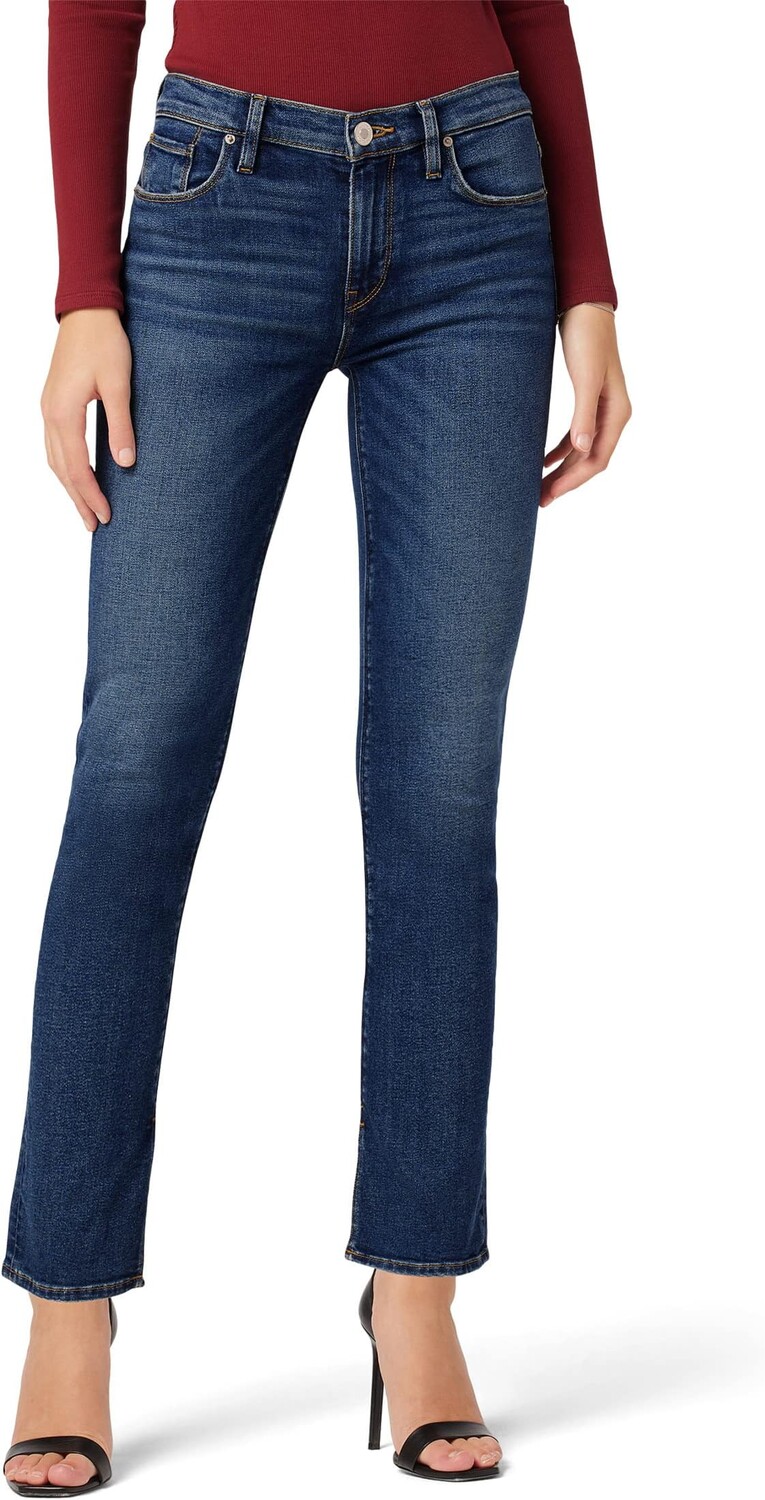

Джинсы Nico Mid-Rise Straight Ankle w/ Slit in Lucid Hudson Jeans, цвет Lucid