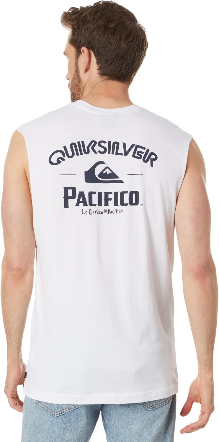 

Майка Pacifico Straight Shooter Muscle Tank Quiksilver, белый