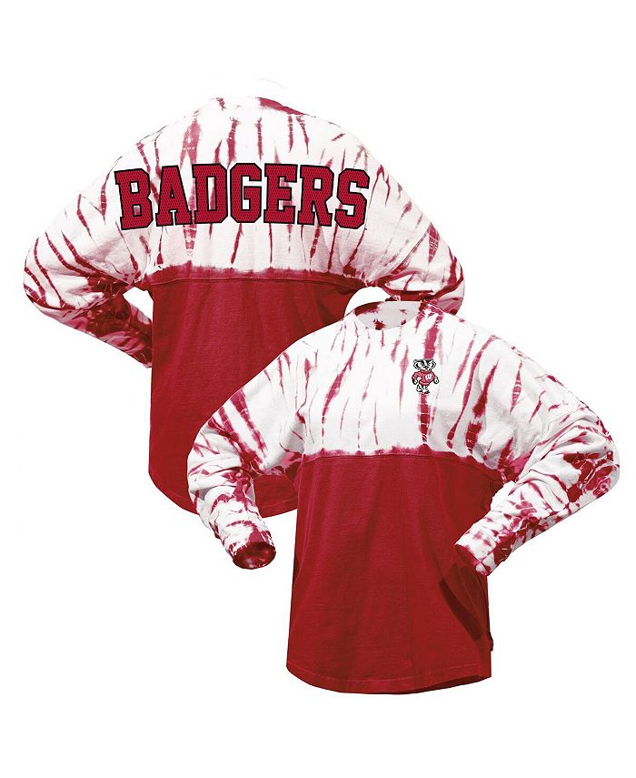 

Женская трикотажная футболка с длинным рукавом Red Wisconsin Badgers тай-дай Spirit Jersey, красный