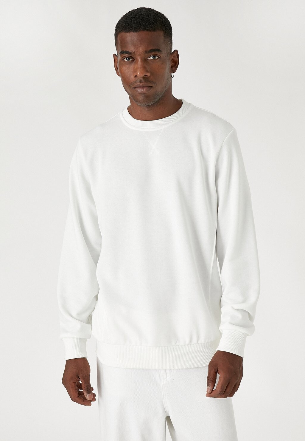 Толстовка Basic Crew Neck Koton, цвет ecru