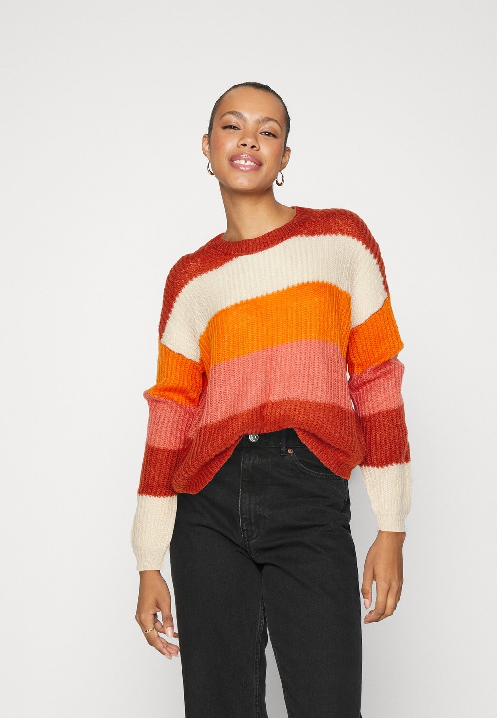 

Свитшот JDY JDYBADUT, цвет barn red/tapioca/burnt orange/ faded rose