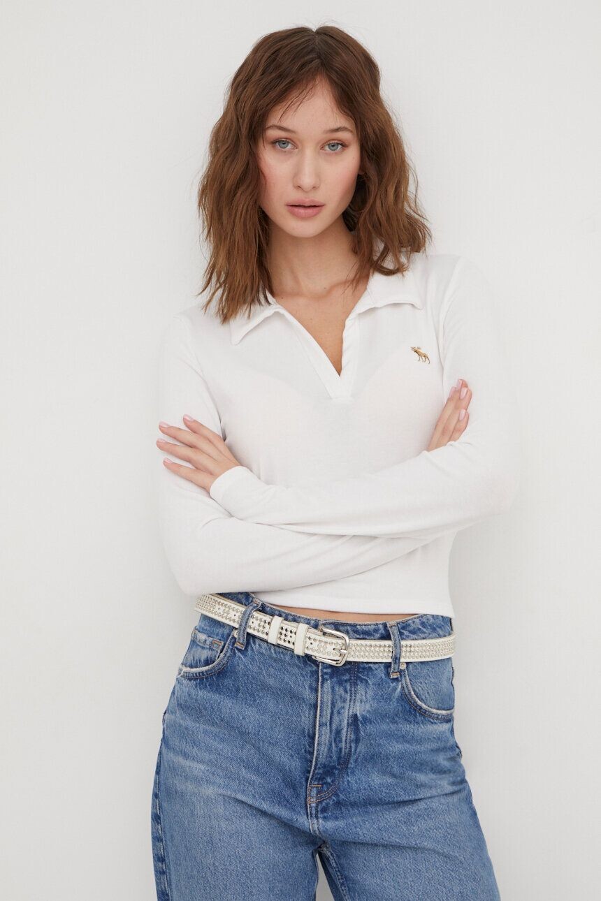 

Рубашка с длинными рукавами Abercrombie & Fitch, белый