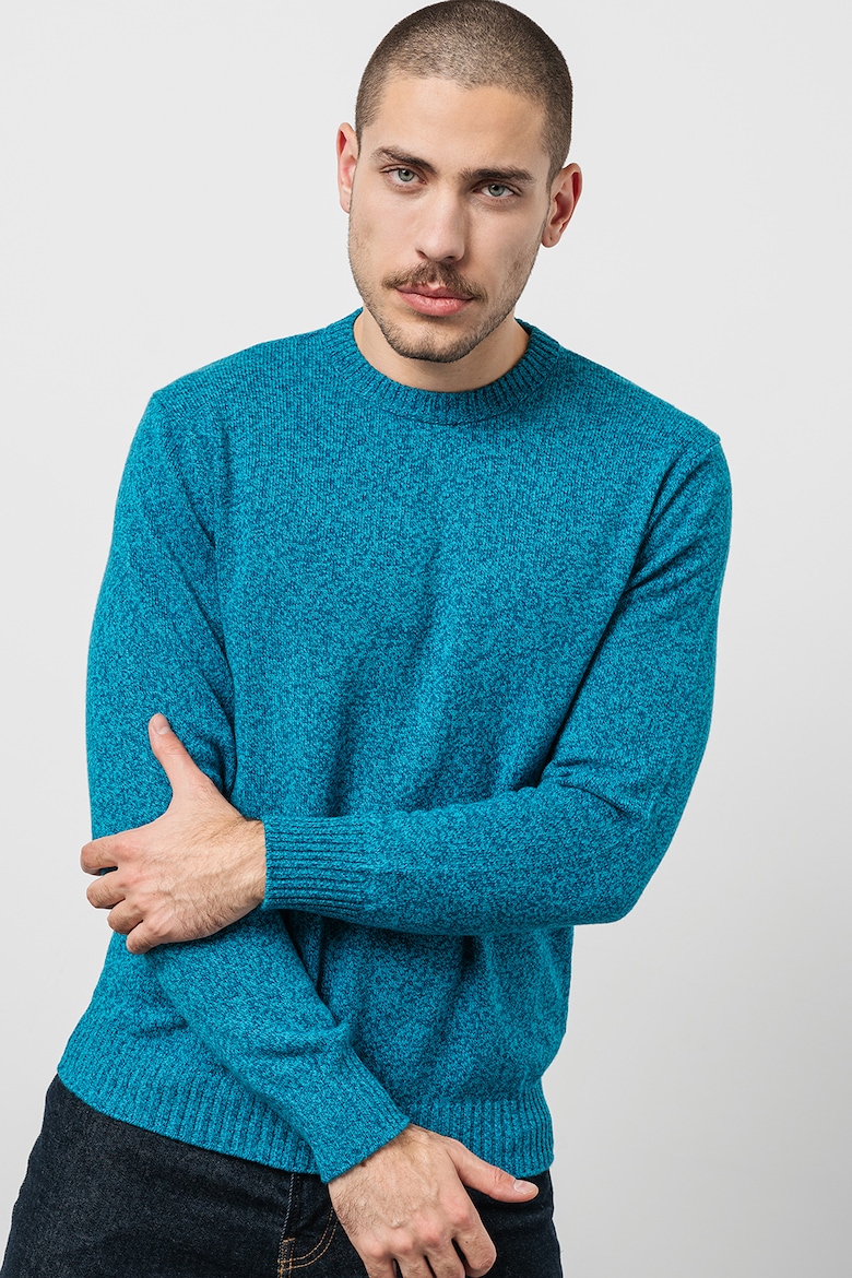 Шерстяной свитер с овальным вырезом United Colors Of Benetton, бирюзовый