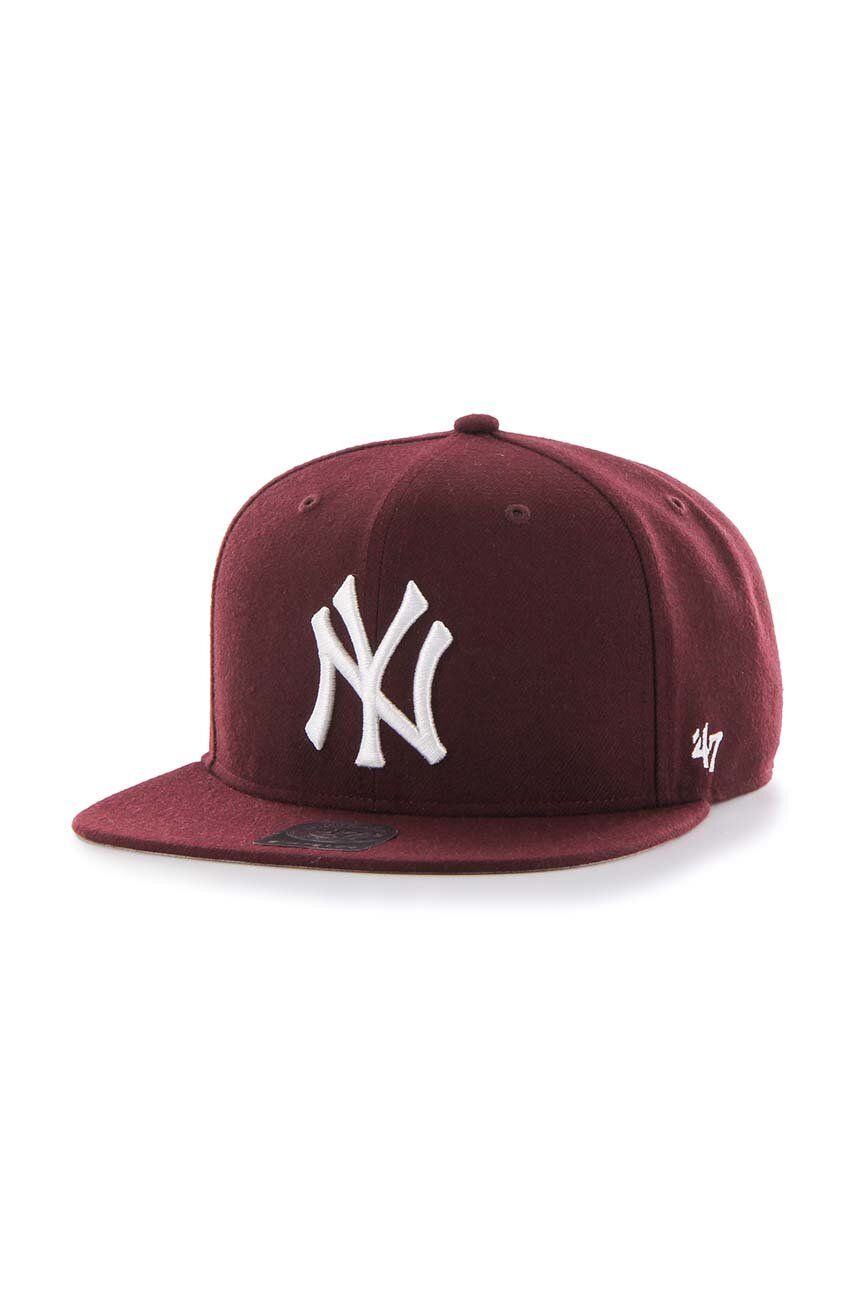 

Бейсбольная кепка 47 бренда MLB New York Yankees 47 Brand, гранатовый