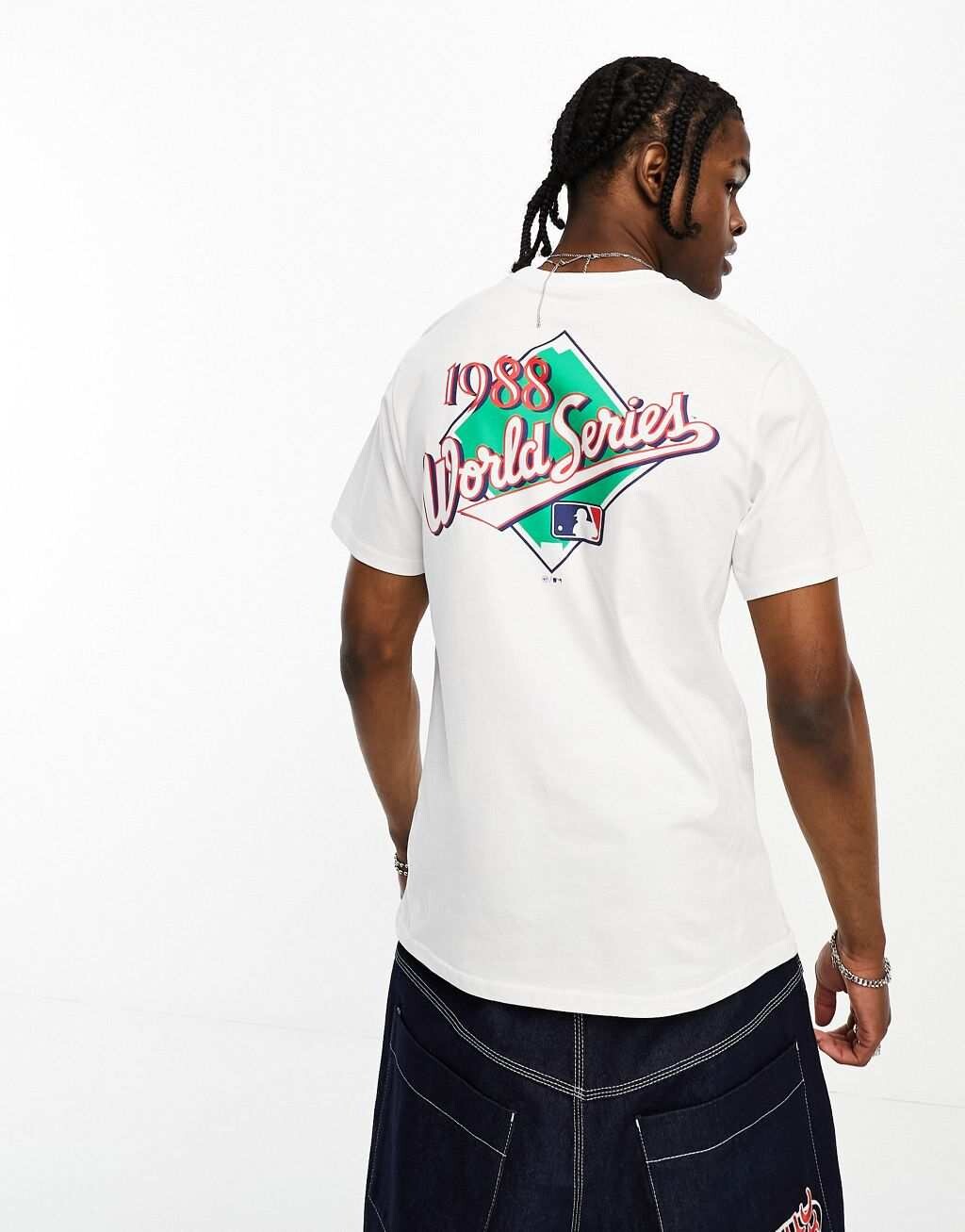 

Белая футболка 47 Brand LA Dodgers с принтом на груди и спине, Белый