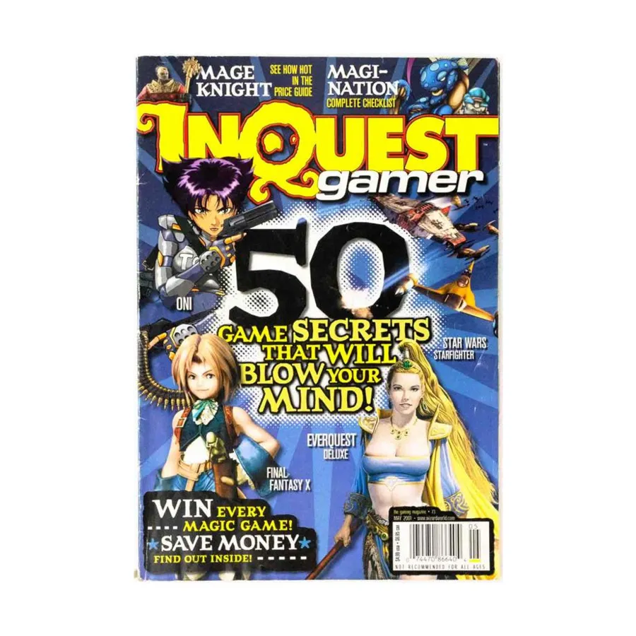 

Журнал #73 "50 Game Secrets That Will Blow Your Mind, Mage Knight, Magi-Nation", InQuest Gamer Magazine