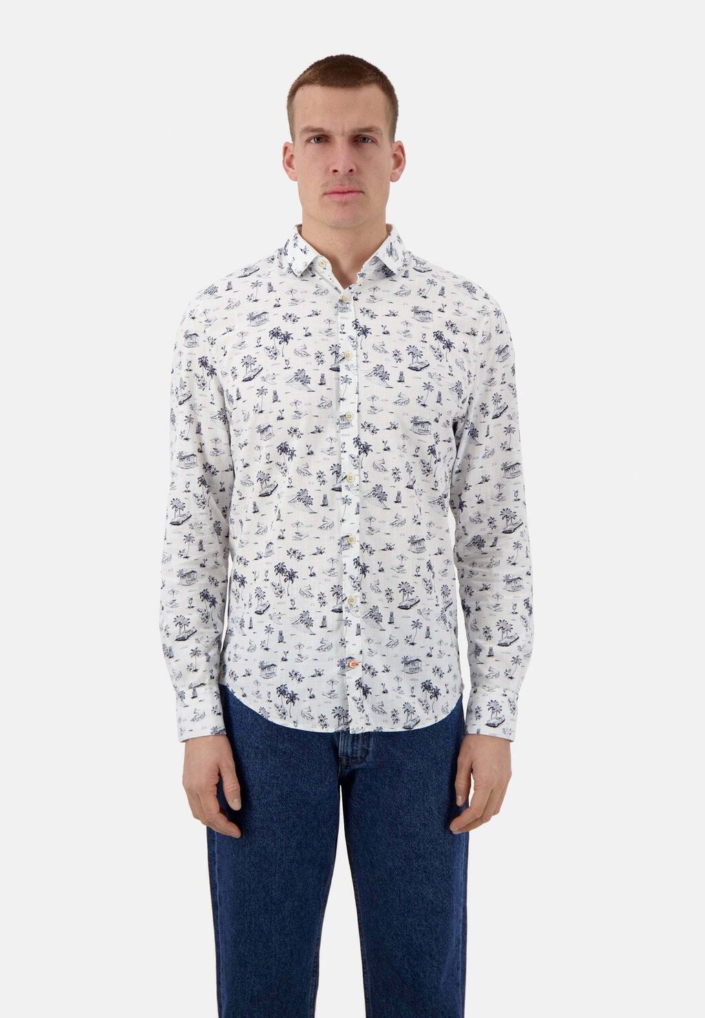 

Рубашка BEACH PRINT Colours & Sons, цвет weiss
