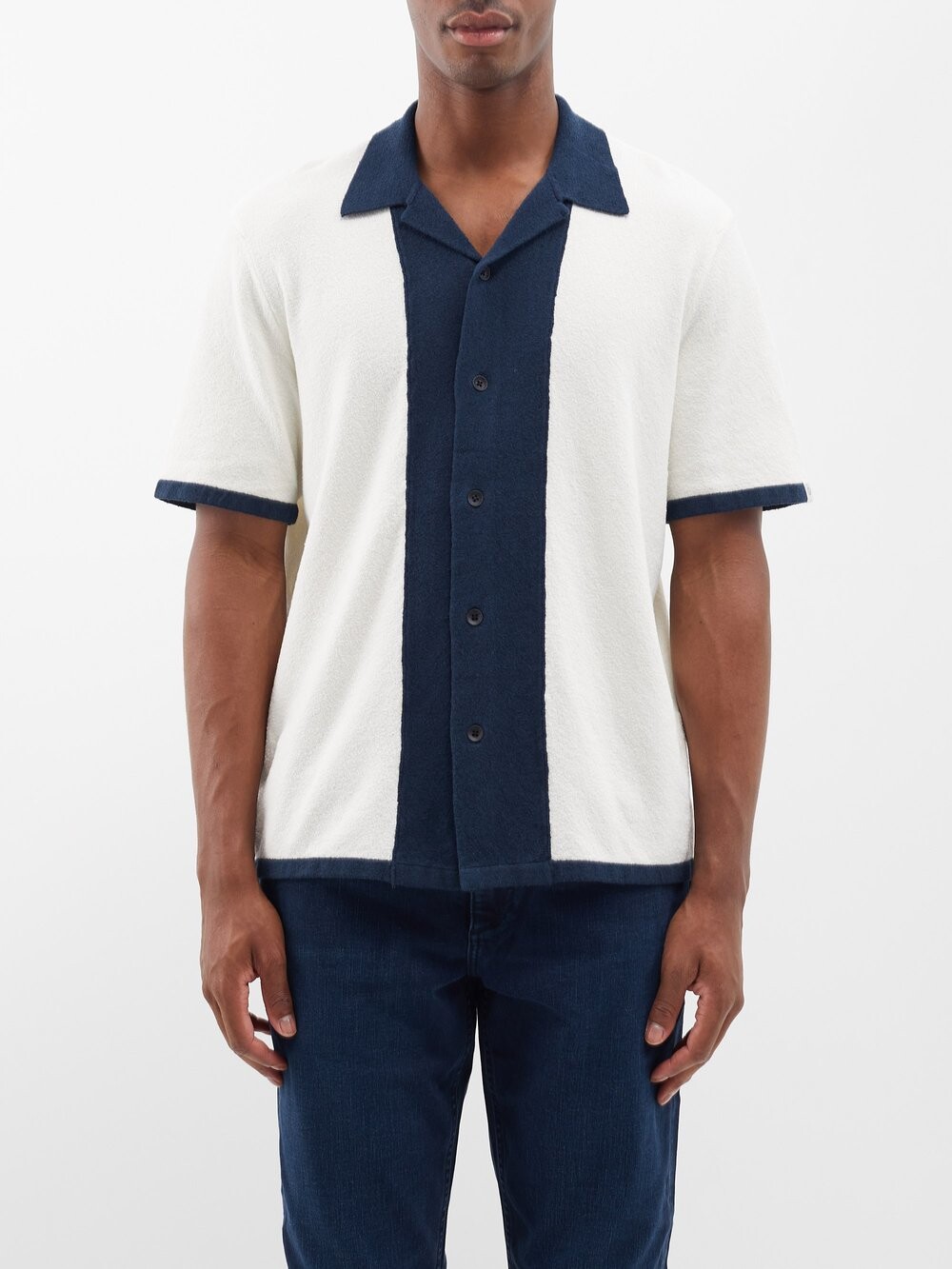 

Махровая рубашка avery из смесового хлопка Rag & Bone, белый