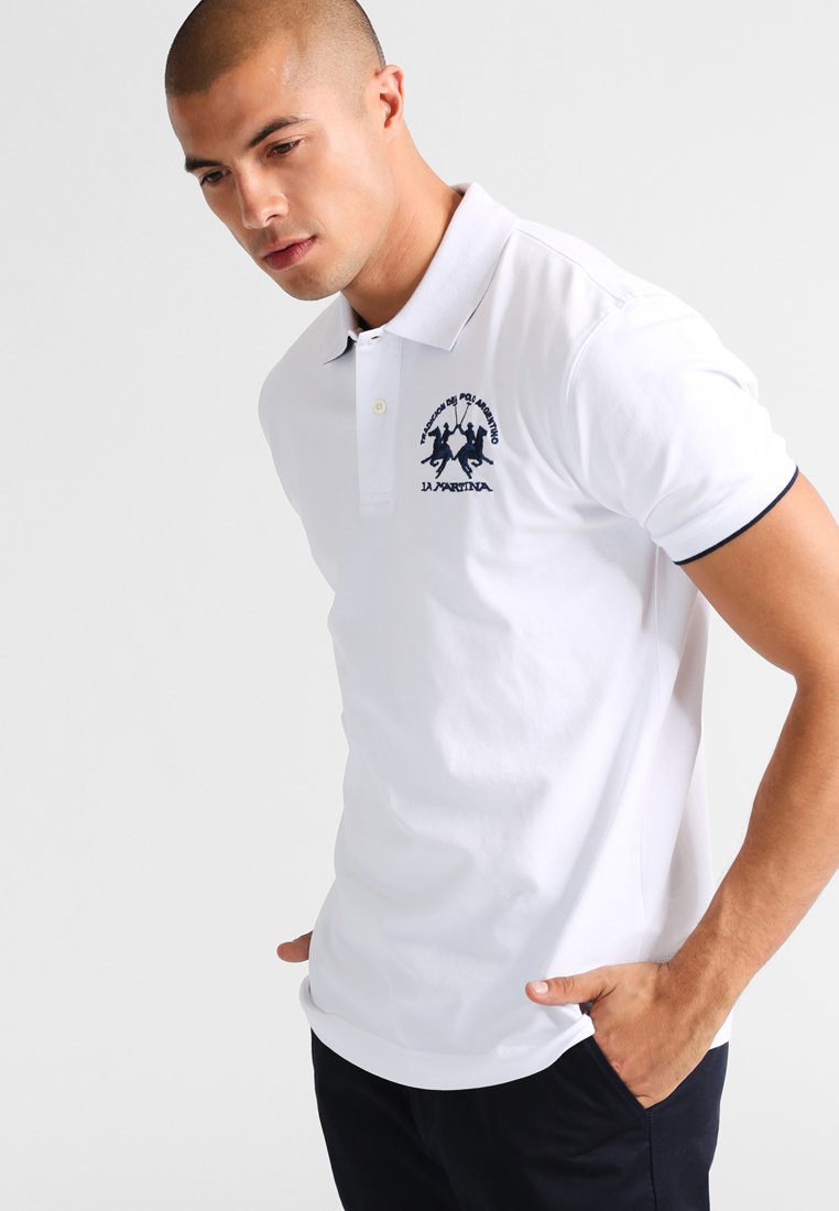 Поло Short-Sleeved Polo Shirt La Martina, цвет optic white