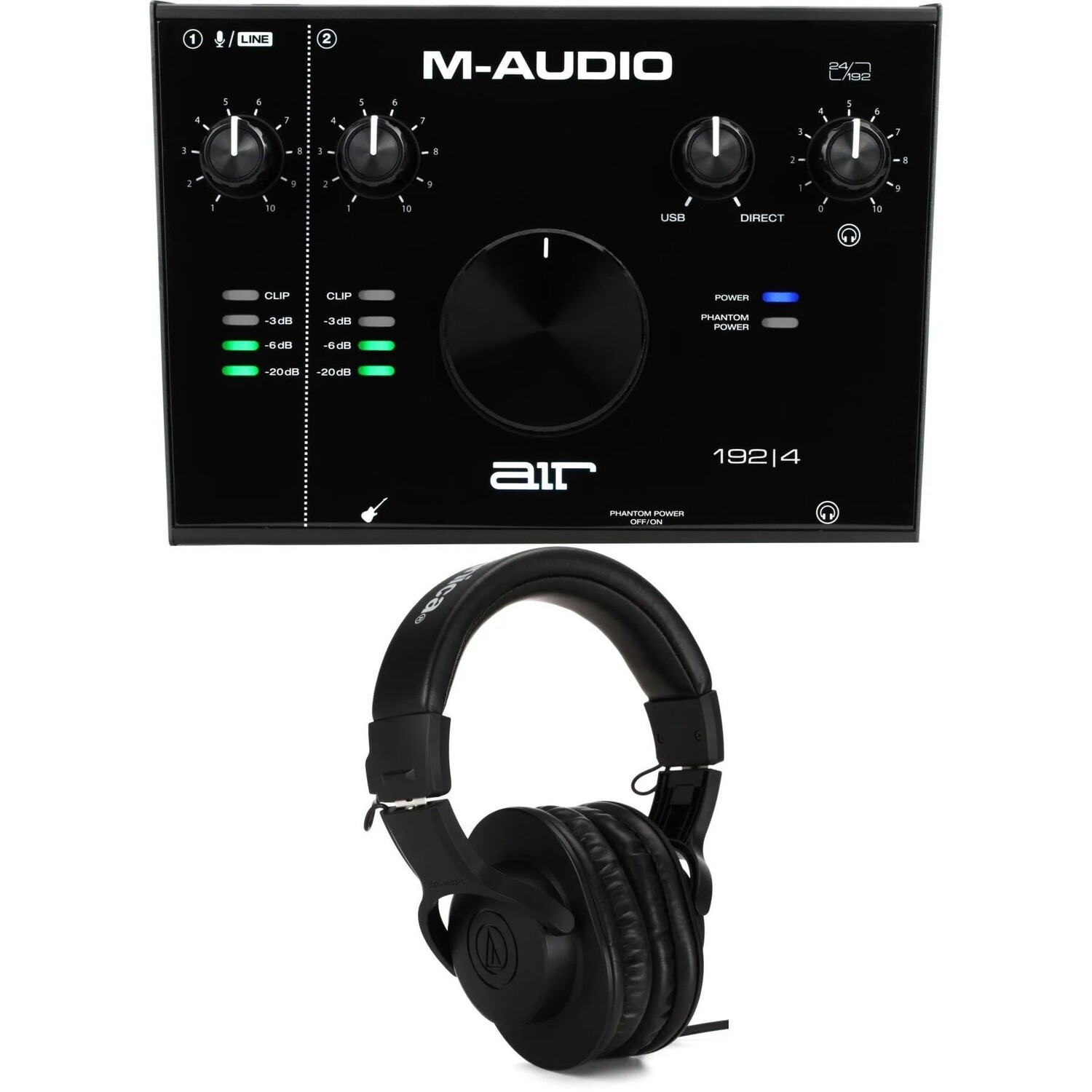 

Новый USB-аудиоинтерфейс и наушники M-Audio AIR 192|4