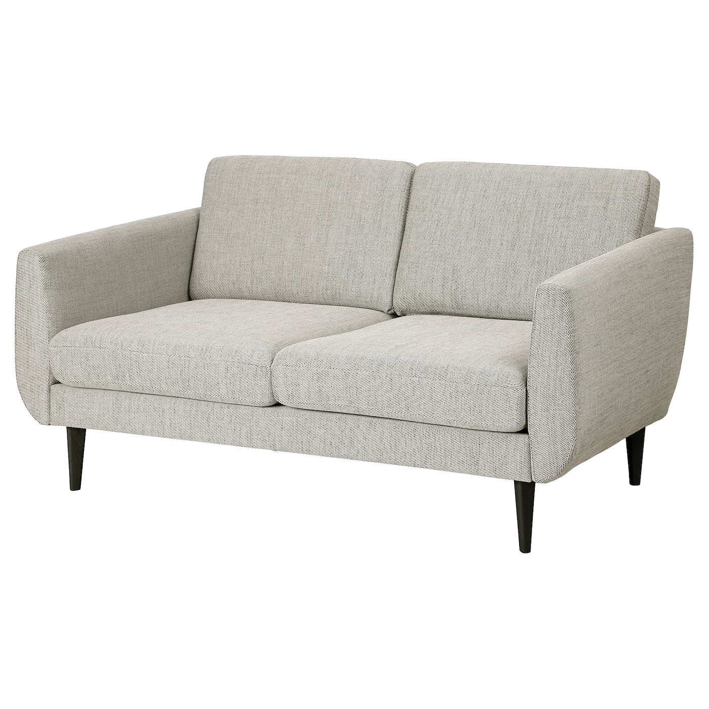 СМЕДСТОРП 2-местный диван, Виарп бежевый/коричневый/черный SMEDSTORP IKEA диван офисный шарм дизайн бит с подушками коричневый