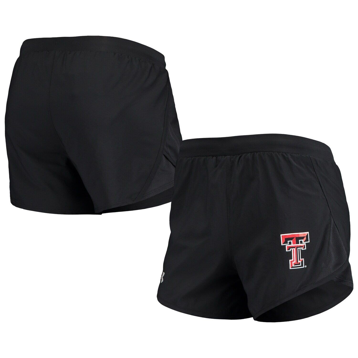 

Женские шорты Under Armour Black Texas Tech Red Raiders Fly By Run 2.0 Performance Under Armour