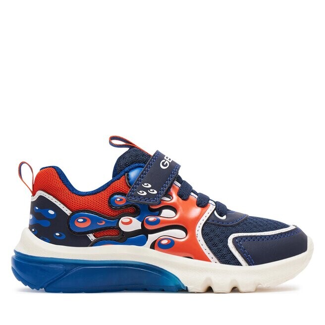 

Кроссовки Geox J Ciberdron Boy J45LBA 01454 C0659 S Navy/Orange, темно-синий