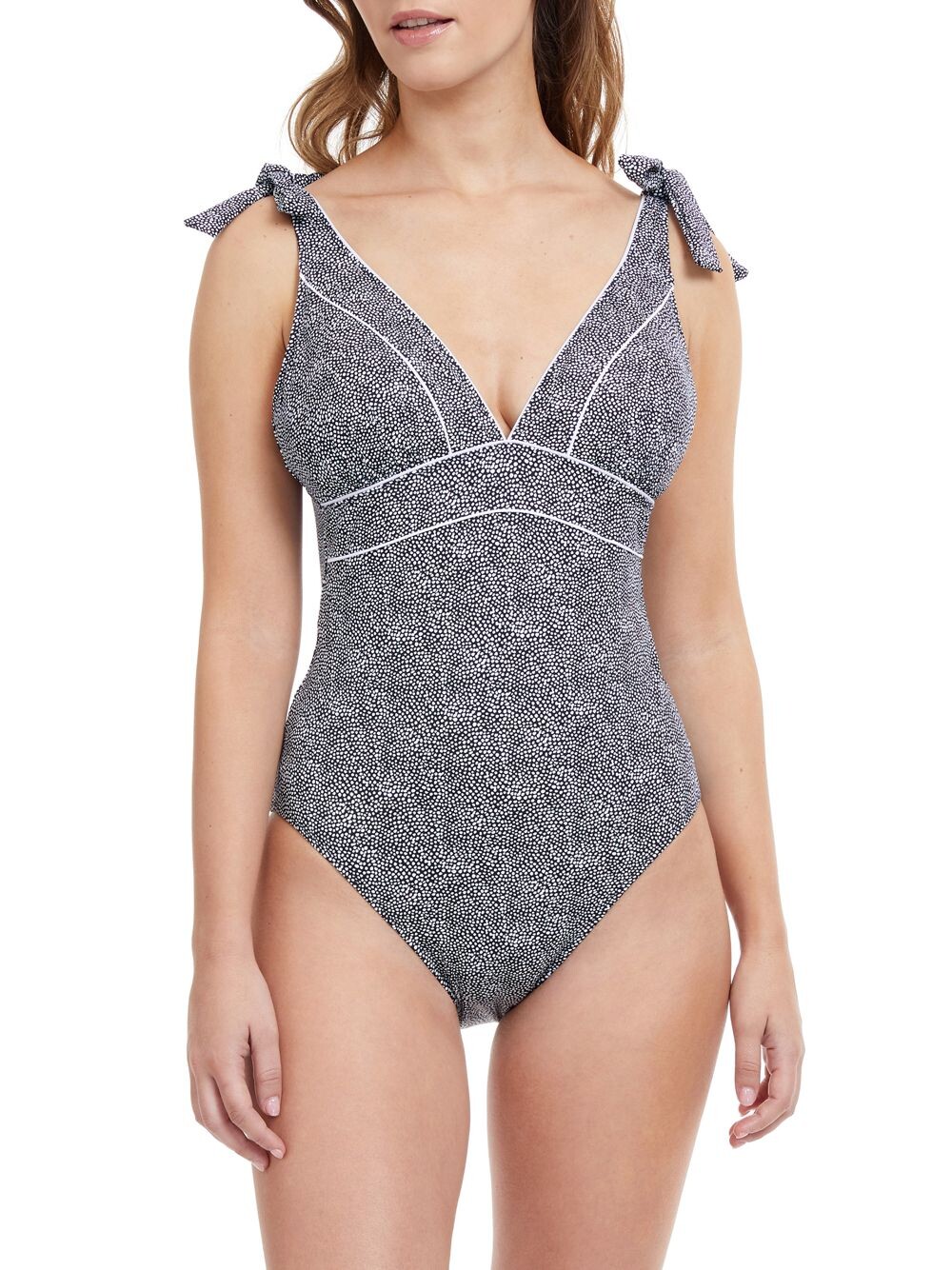 

Цельный купальник Colette в горошек Gottex Swimwear, черный