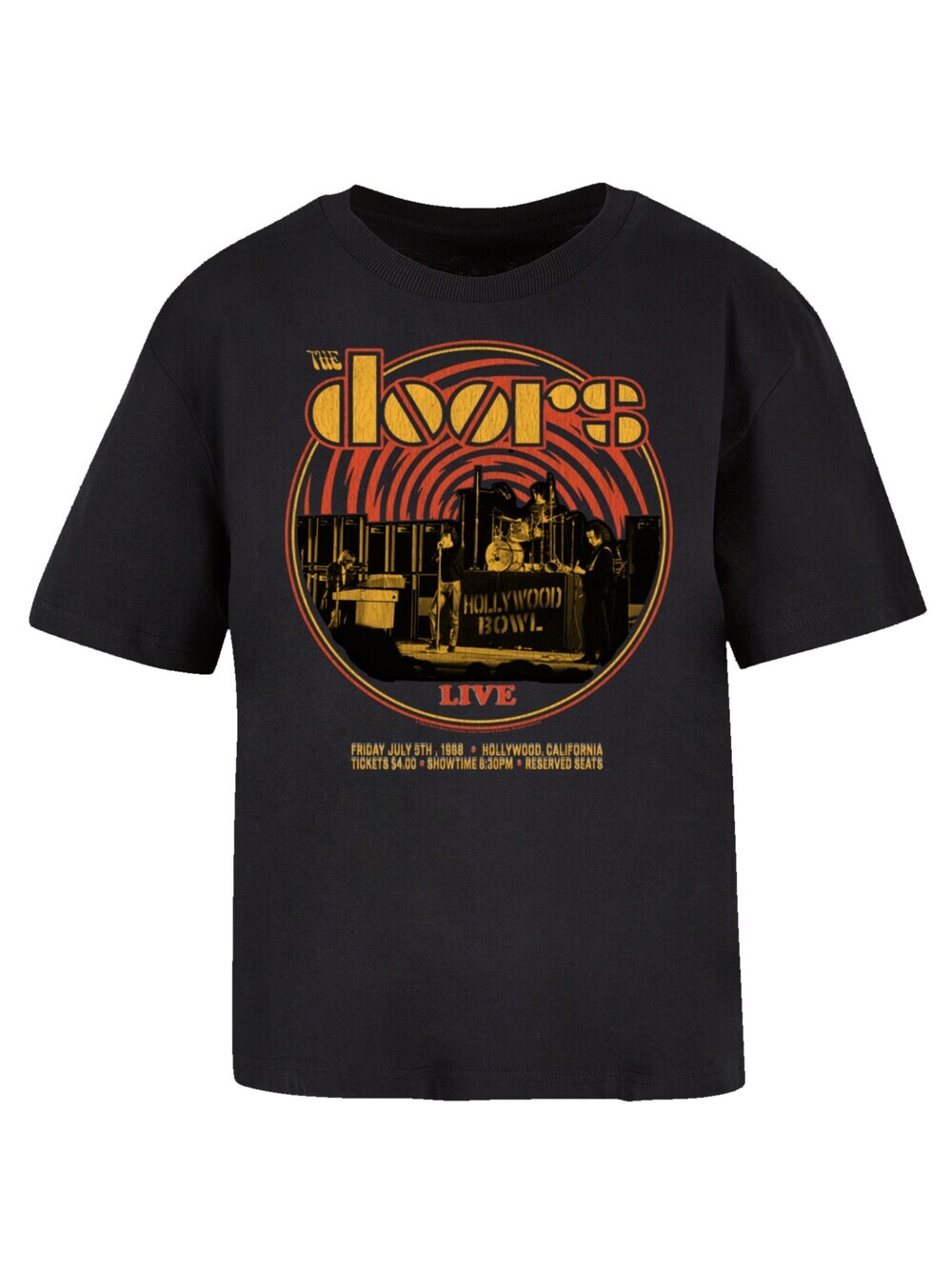 

Рубашка F4Nt4Stic The Doors Music Live 68 Retro, черный