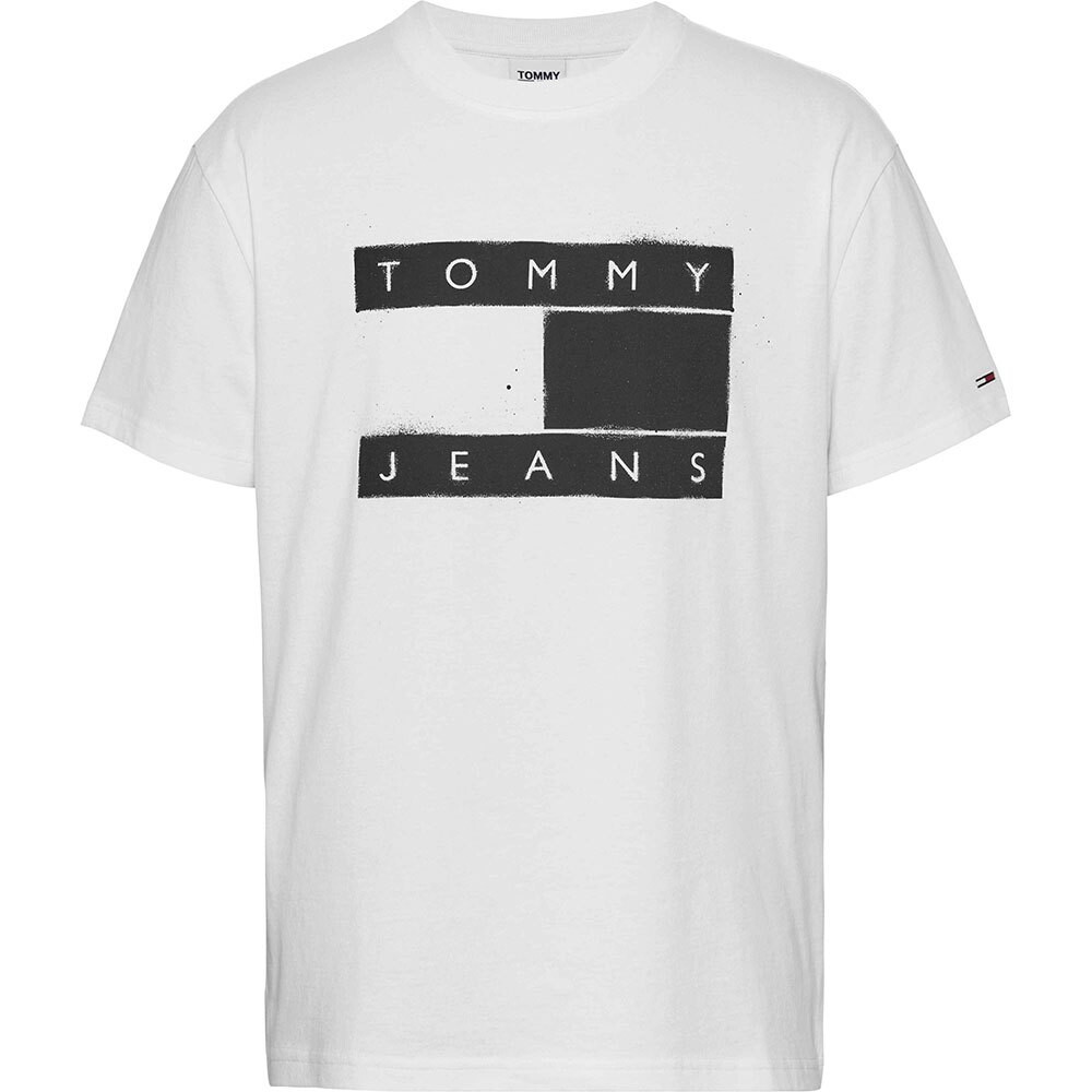 

Футболка с коротким рукавом Tommy Jeans Classic Spray Flag, белый