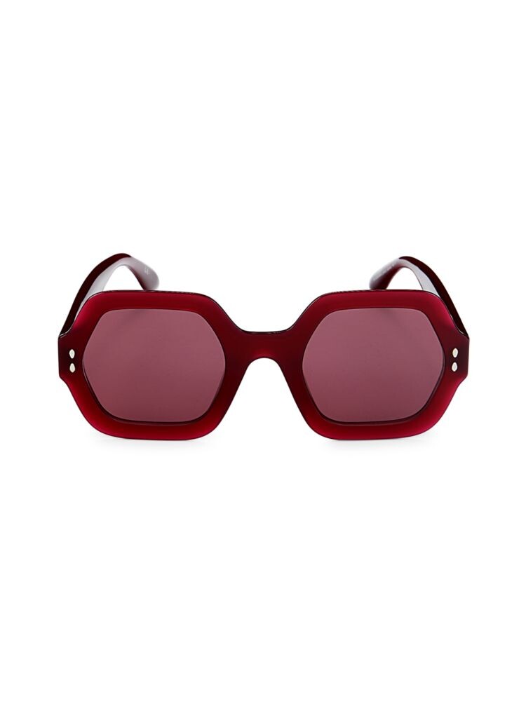 

Солнцезащитные очки 52MM с геометрическим рисунком Isabel Marant, розовый