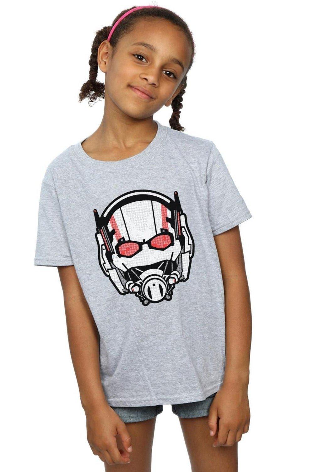 Хлопковая футболка с эффектом потертости «Человек-муравей» Marvel, серый