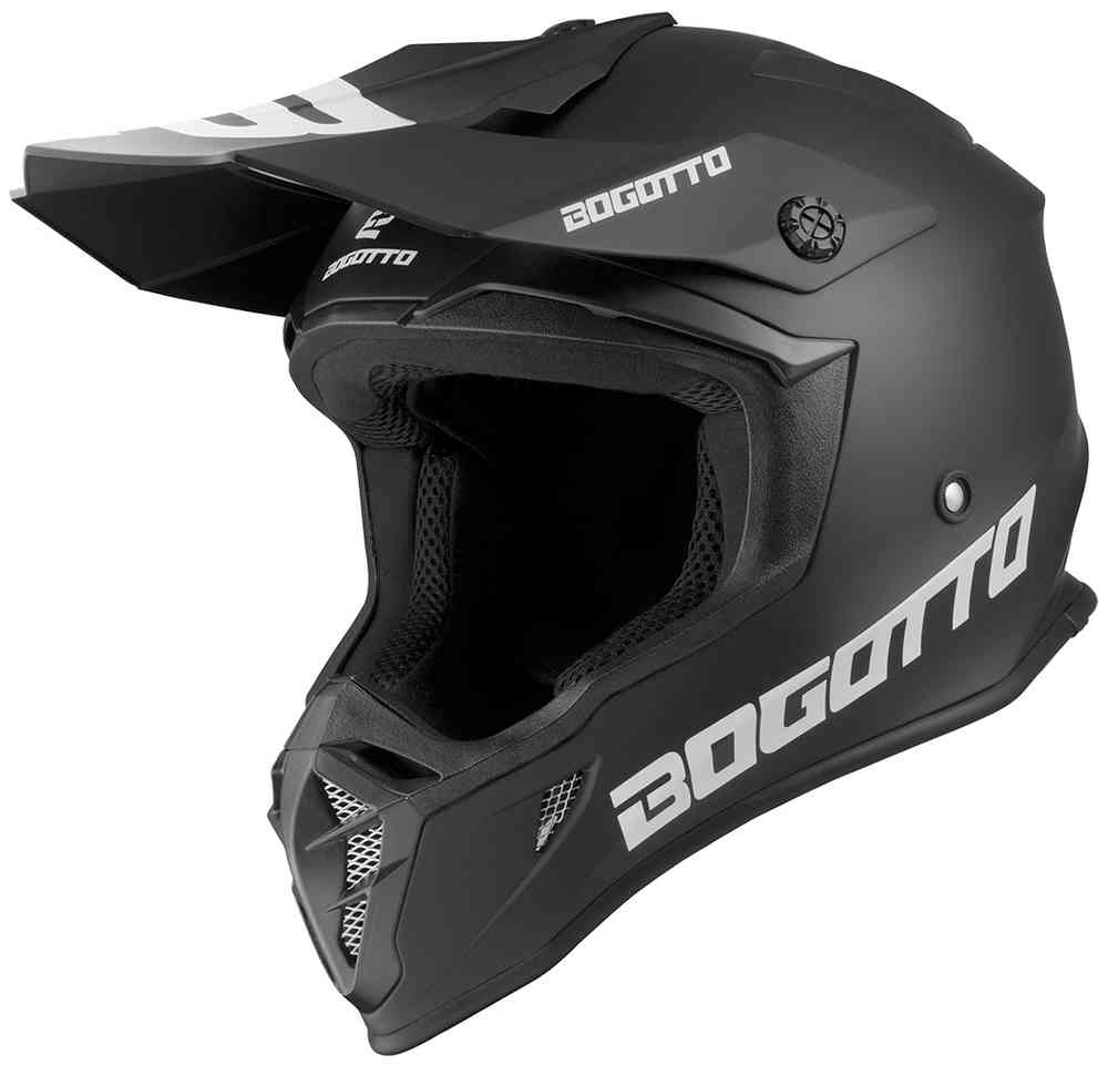 цена V332 Шлем для мотокросса Bogotto, черный мэтт