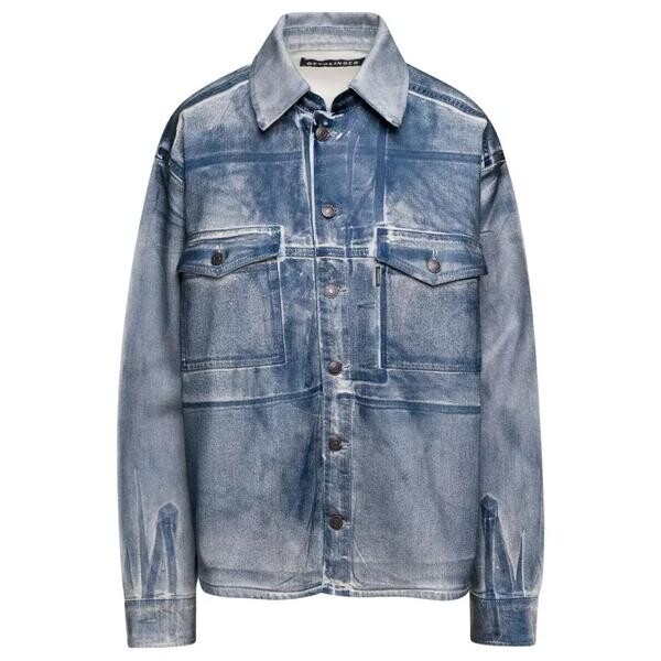 

Джинсы oversized light jacket with button fastening Ottolinger, синий