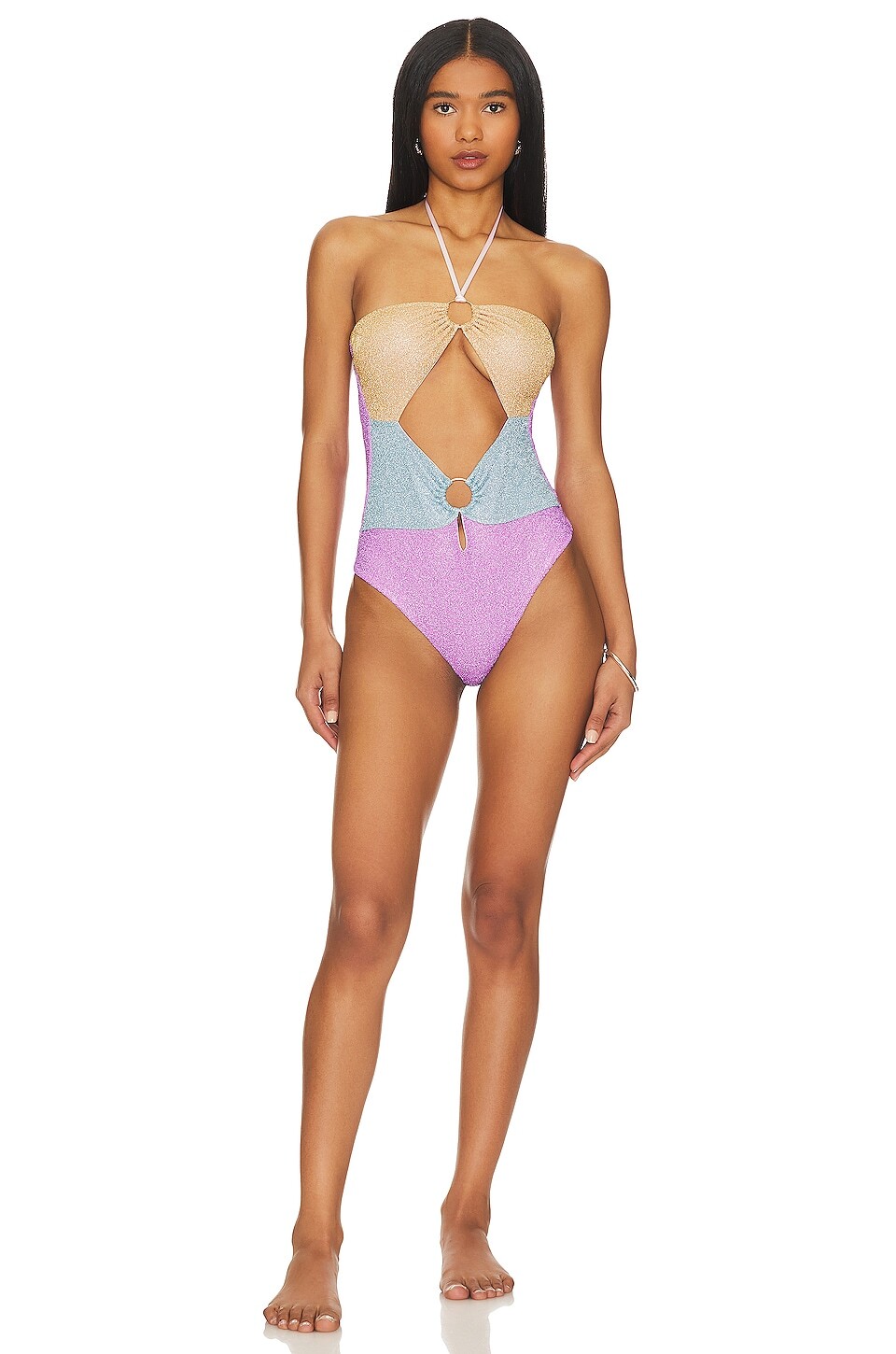 

Купальник CHIO Lurex Colorblock, цвет Purple & Gold