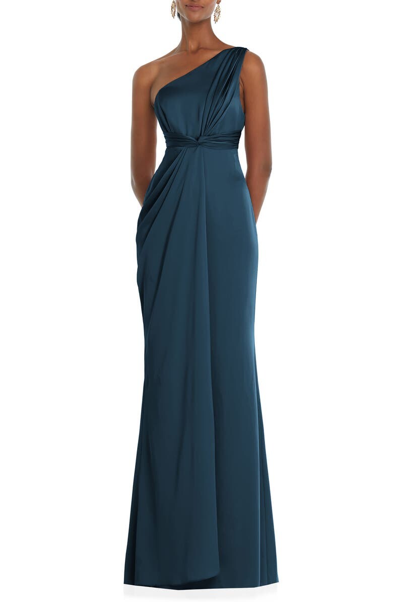 

Атласное платье на одно плечо DESSY COLLECTION