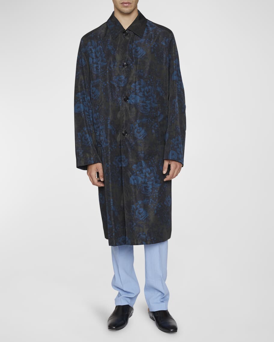 

Мужское дождевик с цветочным принтом Rankles Dries Van Noten, Серый