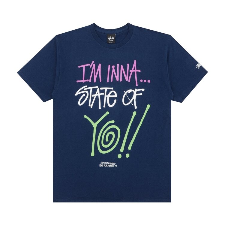 

Футболка Stussy State Of Yo!! 'Navy', синий