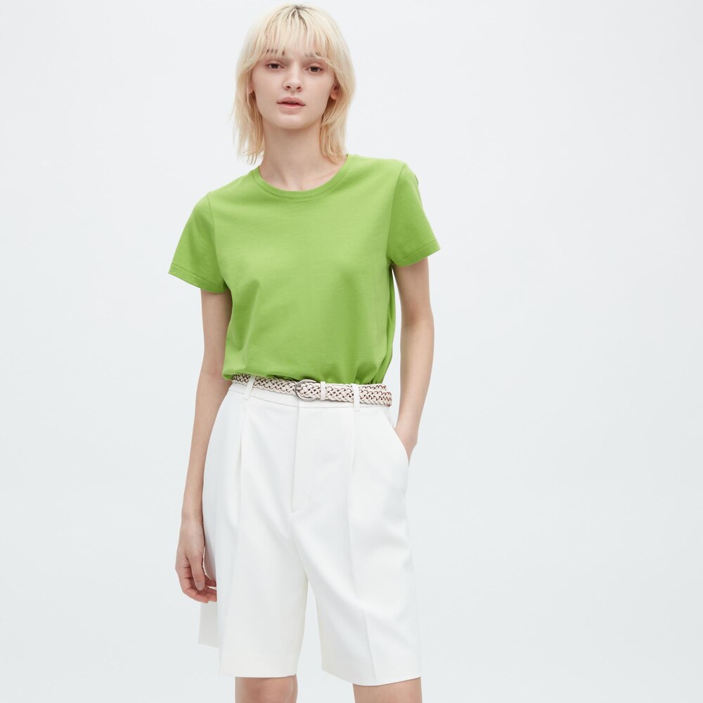 

Женская футболка Uniqlo Variety T SUPIMA COTTON с круглым вырезом, зеленый