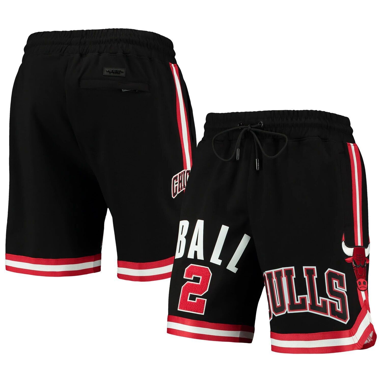 

Черные мужские шорты Pro Standard Lonzo Ball Chicago Bulls Player Replica
