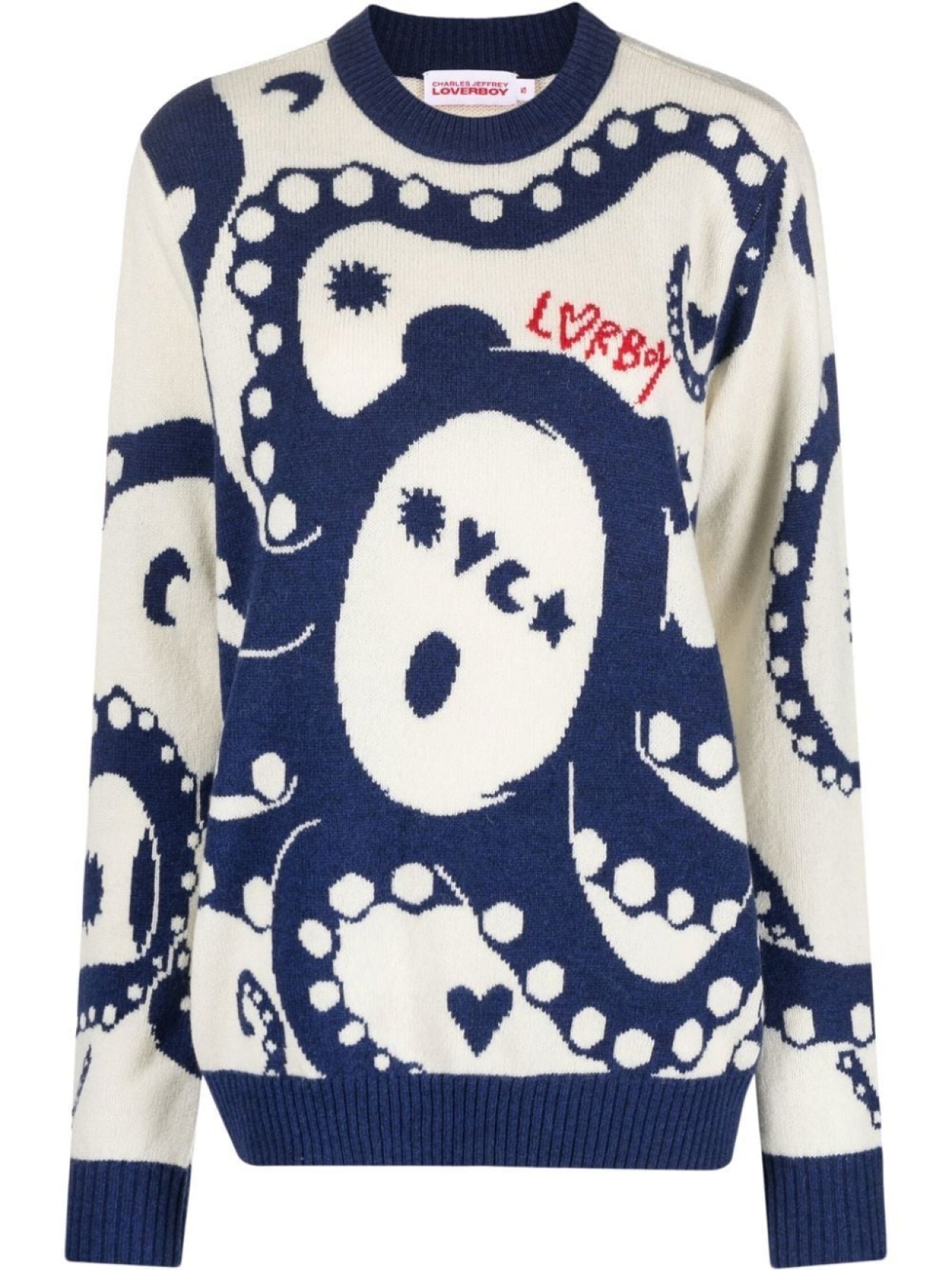 

Charles Jeffrey Loverboy джемпер Kraken с логотипом, синий