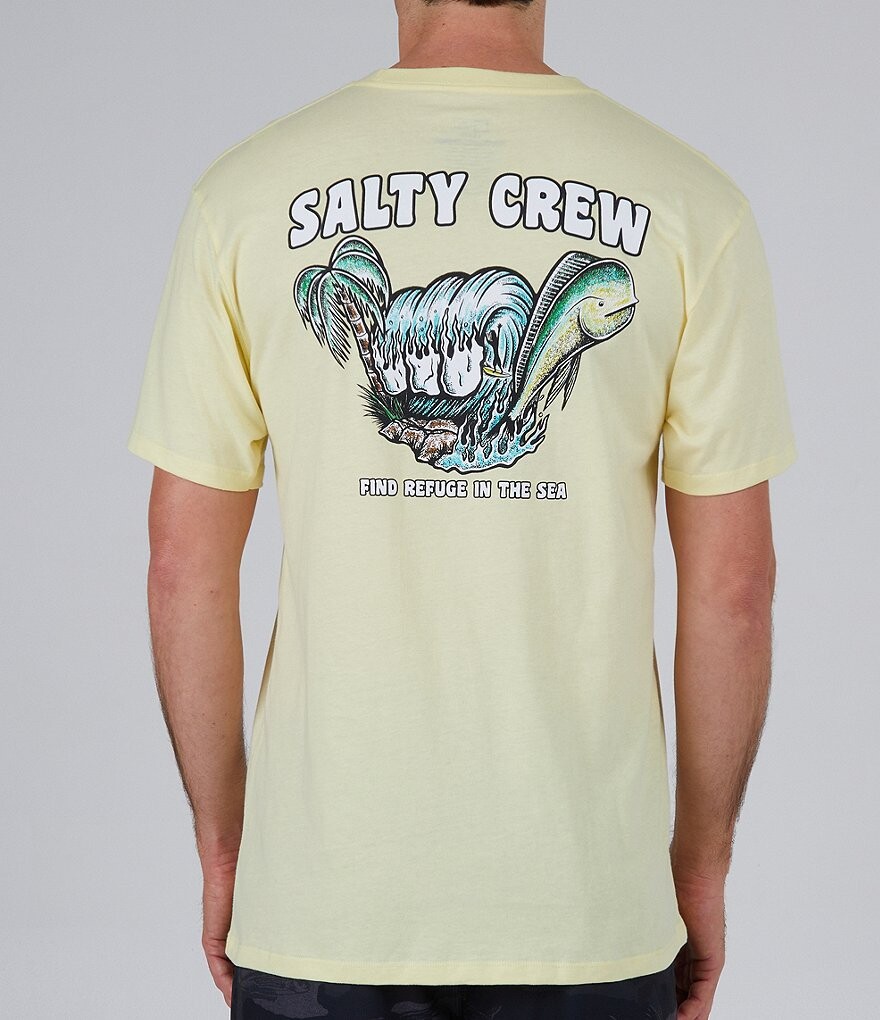 

Футболка Shaka с короткими рукавами Salty Crew, желтый