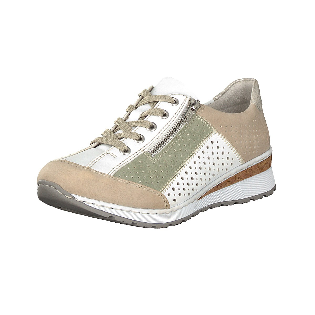 

Туфли rieker Schnürschuh, бежевый