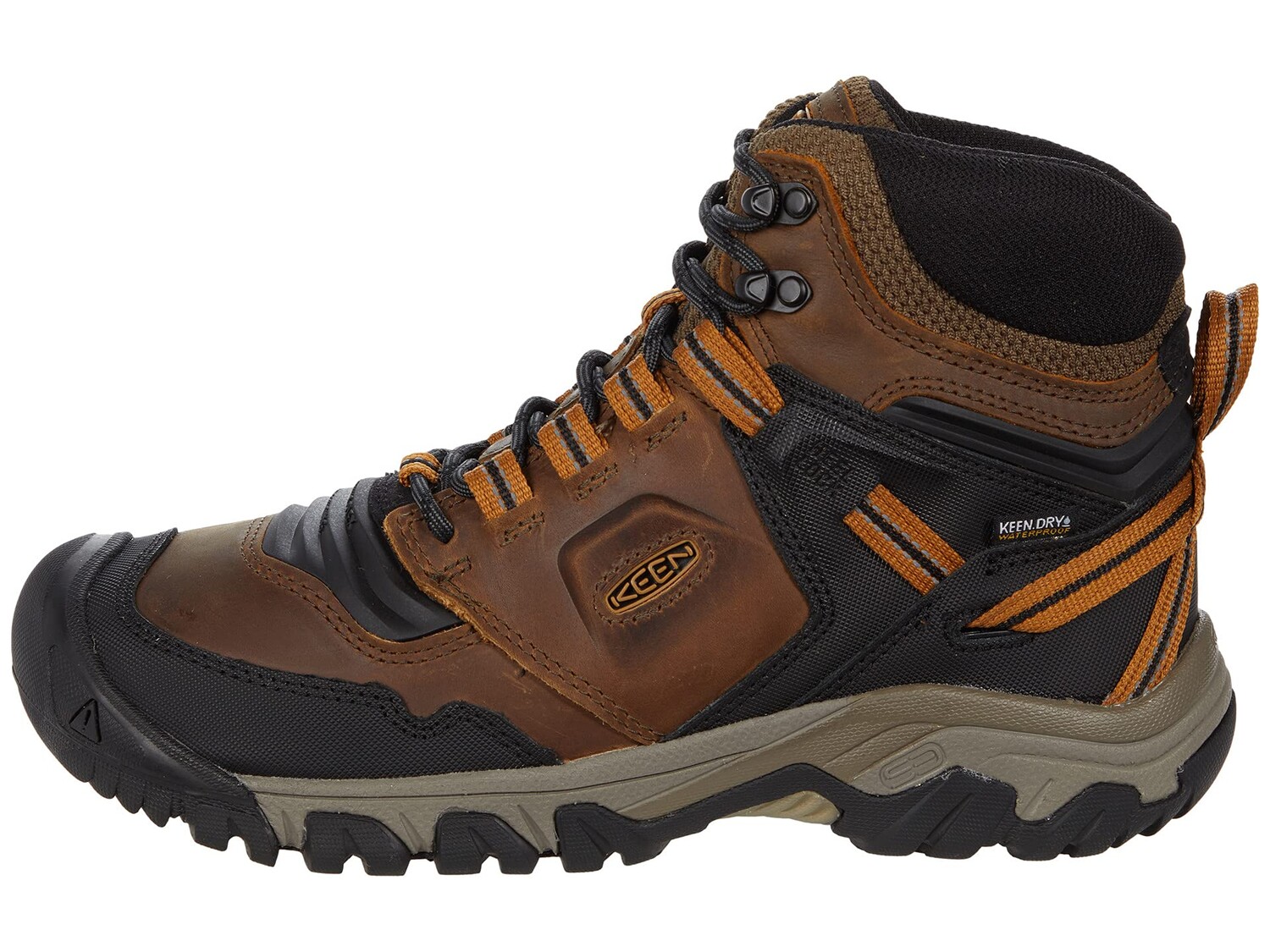 

Треккинговые ботинки Keen Ridge Flex Mid WP, коричневый